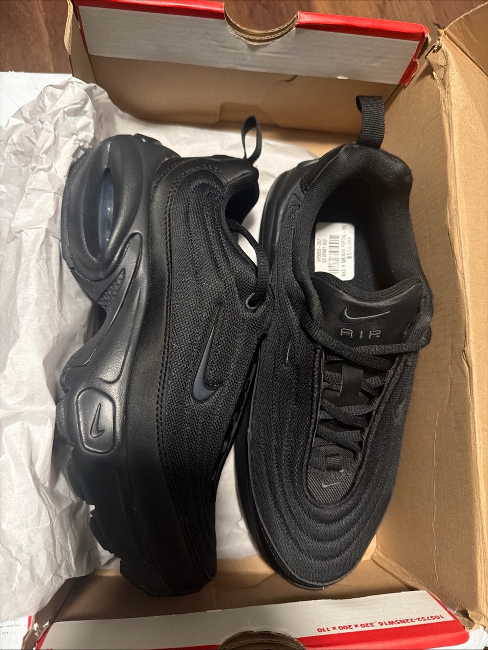 New Nike Women's Air Max Portal Shoes - Black (HF3053-007) Sz 6.5